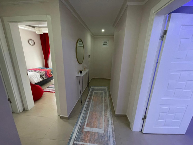 Меблированная трехкомнатная квартира в 400 метрах от Средиземного моря в районе Махмутлар, 110м2 - Ракурс 7