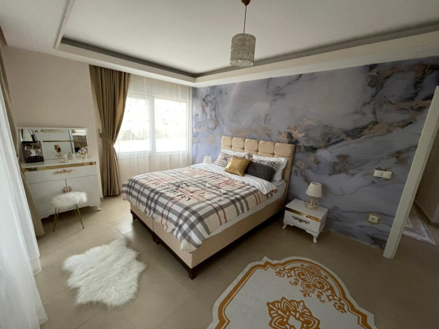 Меблированная трехкомнатная квартира в 400 метрах от Средиземного моря в районе Махмутлар, 110м2 - Ракурс 8