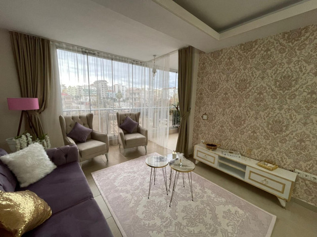 Меблированная трехкомнатная квартира в 400 метрах от Средиземного моря в районе Махмутлар, 110м2 - Ракурс 9