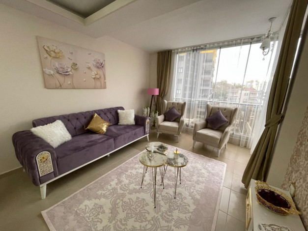 Меблированная трехкомнатная квартира в 400 метрах от Средиземного моря в районе Махмутлар, 110м2 - Ракурс 10