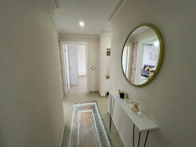 Меблированная трехкомнатная квартира в 400 метрах от Средиземного моря в районе Махмутлар, 110м2 - Ракурс 12