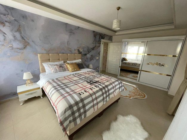 Меблированная трехкомнатная квартира в 400 метрах от Средиземного моря в районе Махмутлар, 110м2 - Ракурс 15