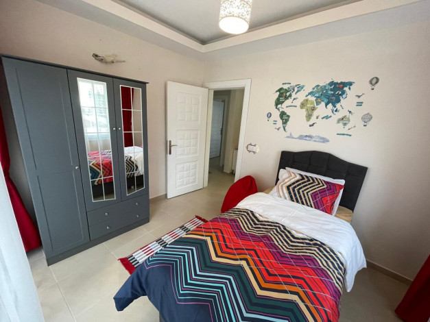 Меблированная трехкомнатная квартира в 400 метрах от Средиземного моря в районе Махмутлар, 110м2 - Ракурс 18