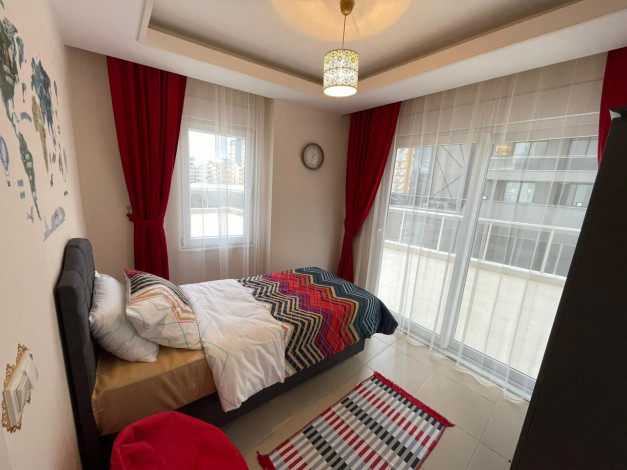 Меблированная трехкомнатная квартира в 400 метрах от Средиземного моря в районе Махмутлар, 110м2 - Ракурс 19