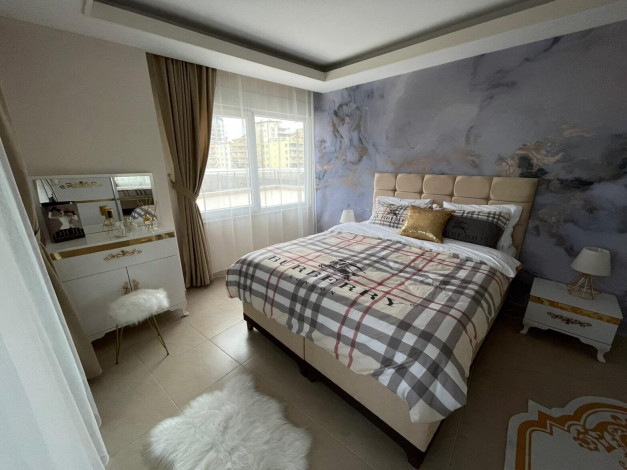 Меблированная трехкомнатная квартира в 400 метрах от Средиземного моря в районе Махмутлар, 110м2 - Ракурс 24