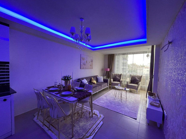 Меблированная трехкомнатная квартира в 400 метрах от Средиземного моря в районе Махмутлар, 110м2 - Ракурс 25