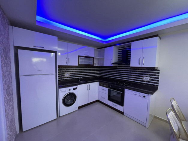 Меблированная трехкомнатная квартира в 400 метрах от Средиземного моря в районе Махмутлар, 110м2 - Ракурс 27