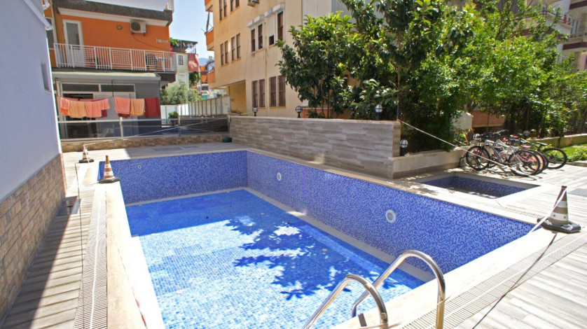 Уютная трехкомнатная квартира в центре Аланьи в районе пляжа Клеопатра, 85 м2 - Ракурс 13