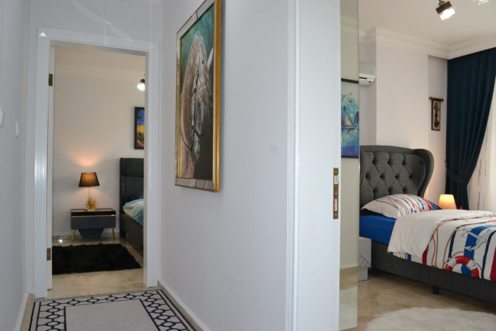 Четырехкомнатная квартира на улице Барбаросса района Махмутлар с частичным видом на море и горы, 130 м2 - Ракурс 16