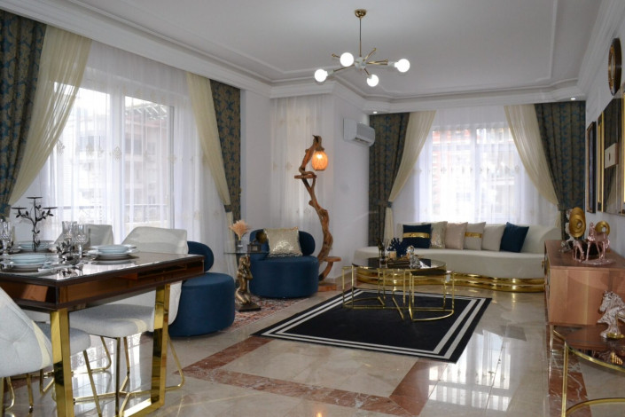 Четырехкомнатная квартира на улице Барбаросса района Махмутлар с частичным видом на море и горы, 130 м2 - Ракурс 19