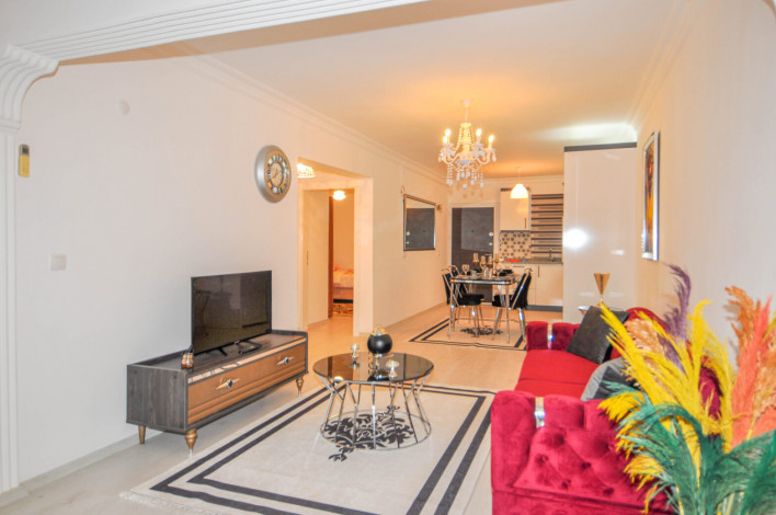 Трехкомнатная квартира с красивой мебелью в 250 метрах от моря в Махмутлар, 100 м2 - Ракурс 21