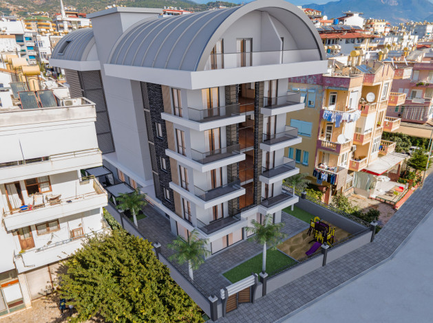 Новый комплекс на этапе строительства в центральной части Алании, 51-165 м2 - Ракурс 4