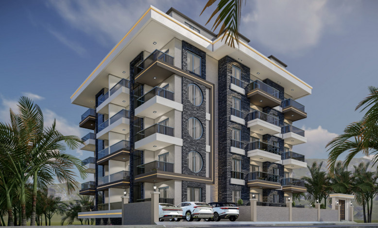 Комплекс на этапе строительства в живописном месте района Махмутлар, 45-95 м2 - Ракурс 7