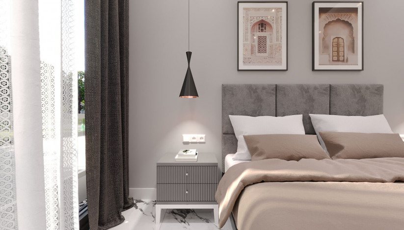 Комплекс на этапе строительства в живописном месте района Махмутлар, 45-95 м2 - Ракурс 15