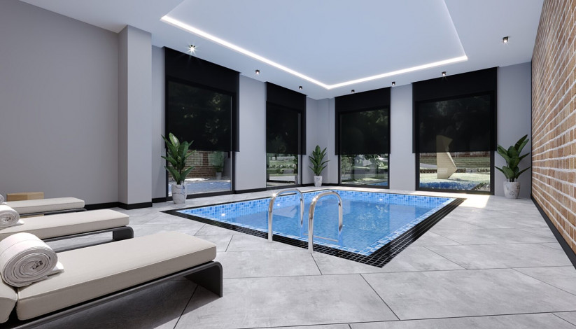 Комплекс на этапе строительства в живописном месте района Махмутлар, 45-95 м2 - Ракурс 26