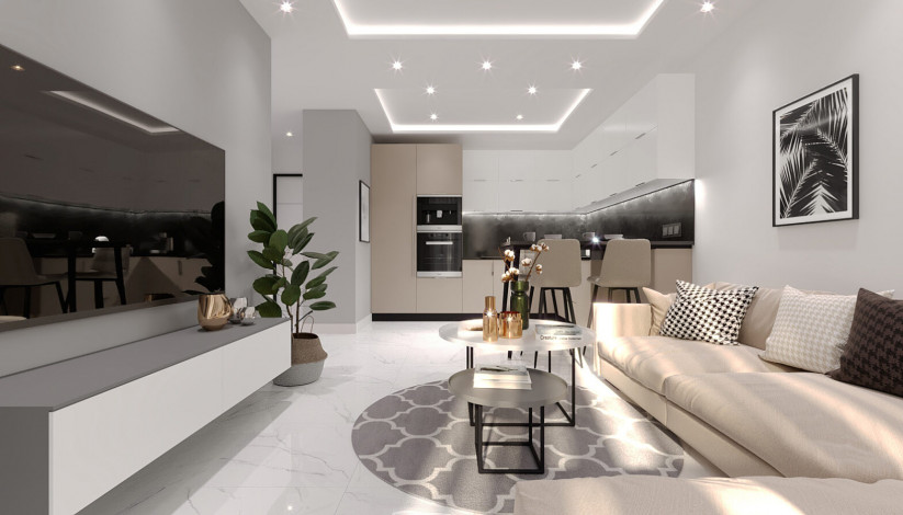 Комплекс на этапе строительства в живописном месте района Махмутлар, 45-95 м2 - Ракурс 29