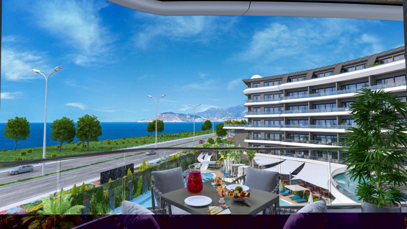 Новый комплекс премиум класса с богатой инфраструктурой в Каргыджаке, 62-122 м2 - Ракурс 10