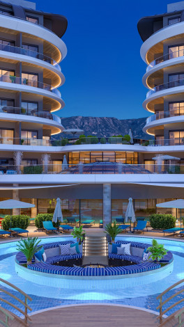 Новый комплекс премиум класса с богатой инфраструктурой в Каргыджаке, 62-122 м2 - Ракурс 13