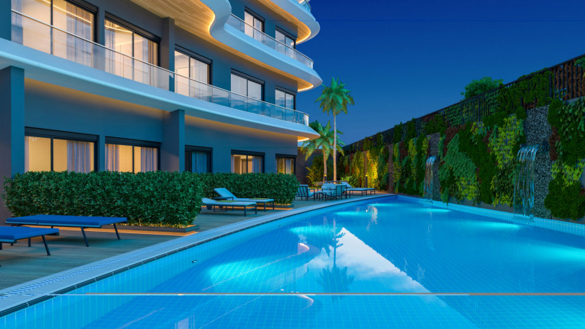 Новый комплекс премиум класса с богатой инфраструктурой в Каргыджаке, 62-122 м2 - Ракурс 20