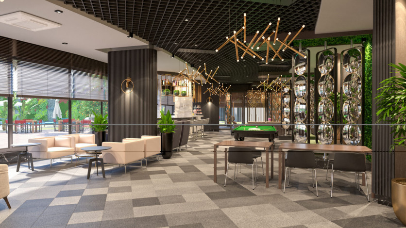 Новый комплекс премиум класса с богатой инфраструктурой в Каргыджаке, 62-122 м2 - Ракурс 25