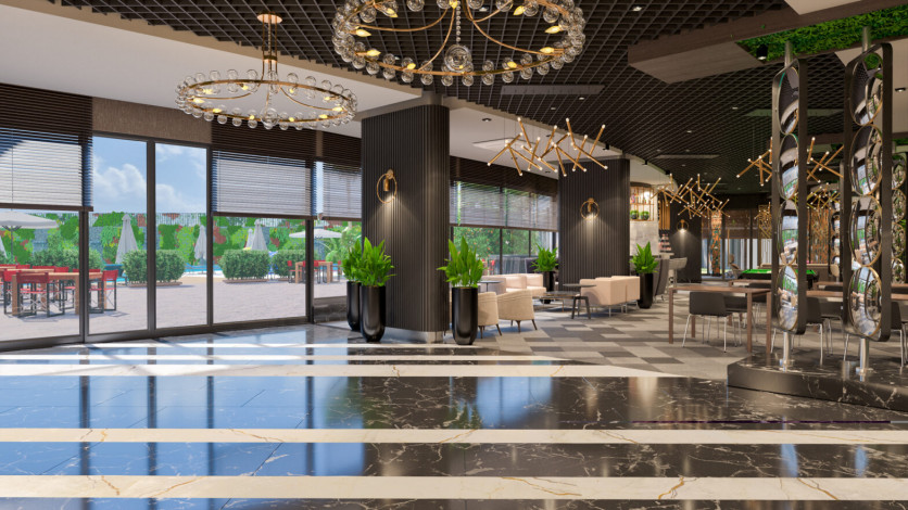 Новый комплекс премиум класса с богатой инфраструктурой в Каргыджаке, 62-122 м2 - Ракурс 41