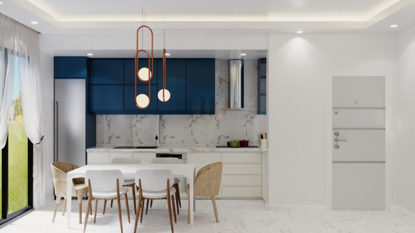 Две квартиры в строящемся проект в Махмутлар в 300 метрах от Средиземного моря, 100-135 м2 - Ракурс 2