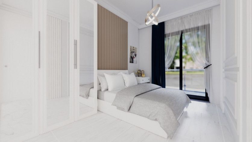 Две квартиры в строящемся проект в Махмутлар в 300 метрах от Средиземного моря, 100-135 м2 - Ракурс 4