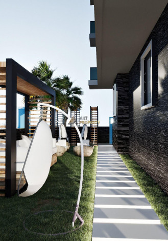 Две квартиры в строящемся проект в Махмутлар в 300 метрах от Средиземного моря, 100-135 м2 - Ракурс 13