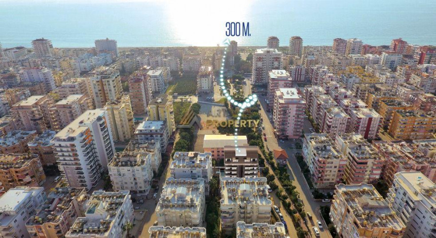 Две квартиры в строящемся проект в Махмутлар в 300 метрах от Средиземного моря, 100-135 м2 - Ракурс 14