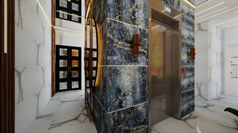 Две квартиры в строящемся проект в Махмутлар в 300 метрах от Средиземного моря, 100-135 м2 - Ракурс 15