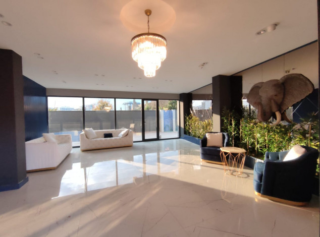 Двухкомнатная квартира в новом комплексе на побережье Средиземного моря в районе Махмутлар, 55 м2 - Ракурс 14