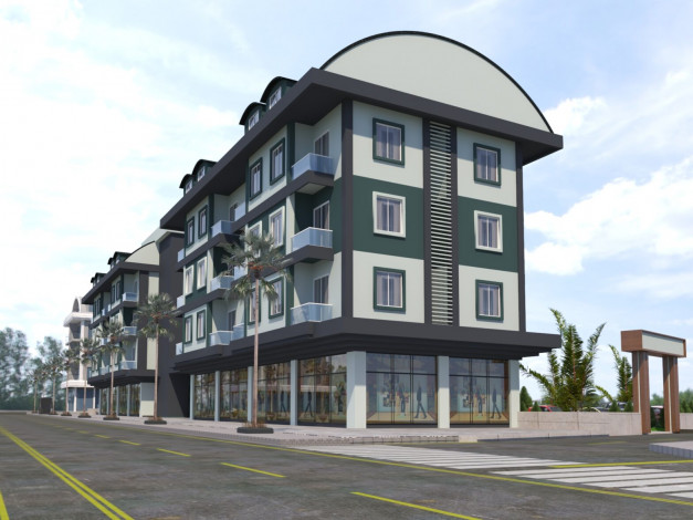 Квартиры в новом комплексе 1+1 и 2+1 в районе Оба, 42,7 – 86, 4 м2 - Ракурс 8