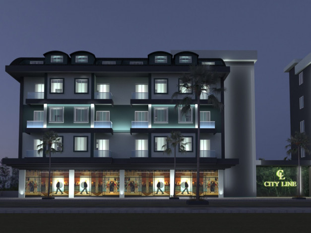 Квартиры в новом комплексе 1+1 и 2+1 в районе Оба, 42,7 – 86, 4 м2 - Ракурс 12