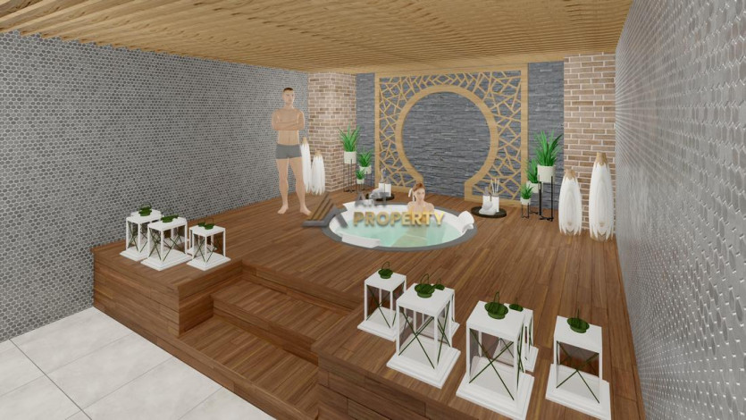 Новый инвестиционный проект на стадии строительства 550 м от моря в самом центре Махмутлара, 48-180м2 - Ракурс 11