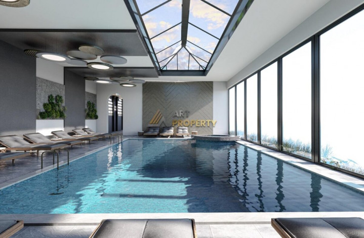 Двухкомнатная квартира большой площади в строящемся элитном комплексе в районе Махмутлар, 80 м2 - Ракурс 9