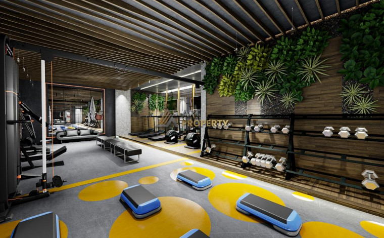 Двухкомнатная квартира большой площади в строящемся элитном комплексе в районе Махмутлар, 80 м2 - Ракурс 12