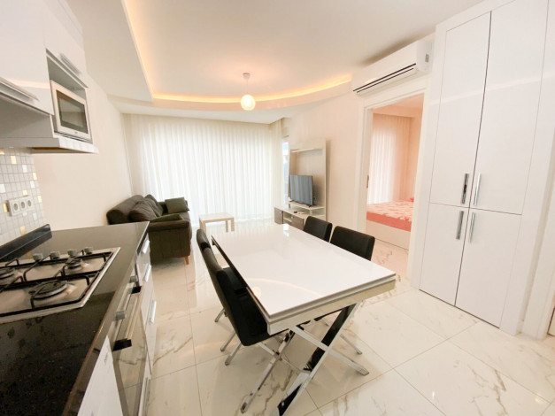 Квартира 1+1 с мебелью в комплексе с развитой инфраструктурой в центре Авсаллара, 60 м2 - Ракурс 12