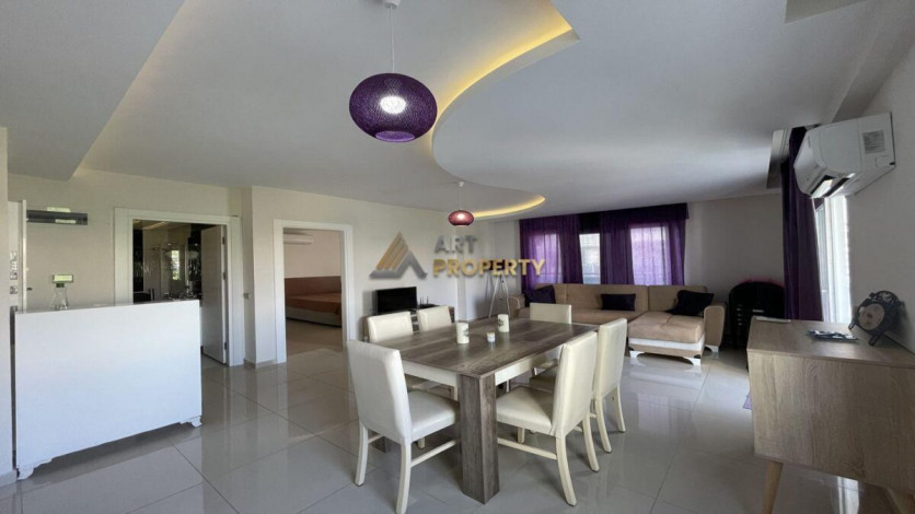 Квартира 1+1 с мебелью с красивым видом на горы в комплексе с развитой инфраструктурой, Махмутлар, 70 м2 - Ракурс 2