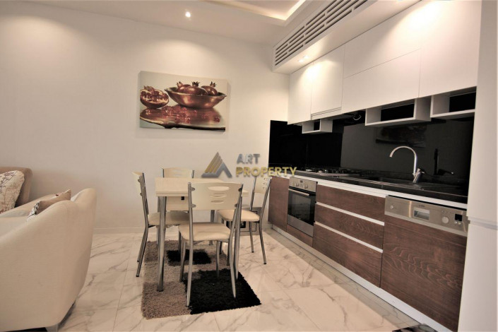 Квартира 1+1 с мебелью с видом на море в Махмутларе, 65 м2 - Ракурс 3