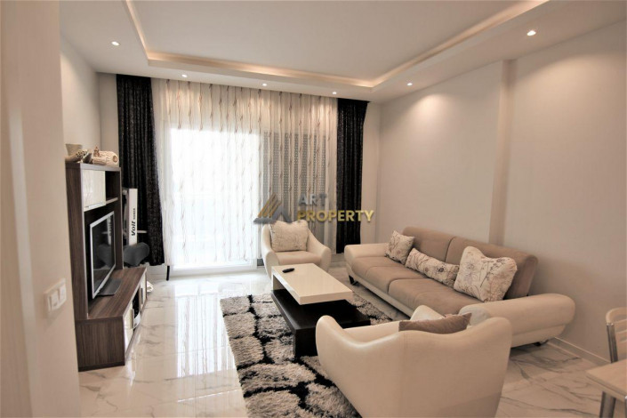 Квартира 1+1 с мебелью с видом на море в Махмутларе, 65 м2 - Ракурс 4