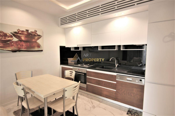 Квартира 1+1 с мебелью с видом на море в Махмутларе, 65 м2 - Ракурс 6