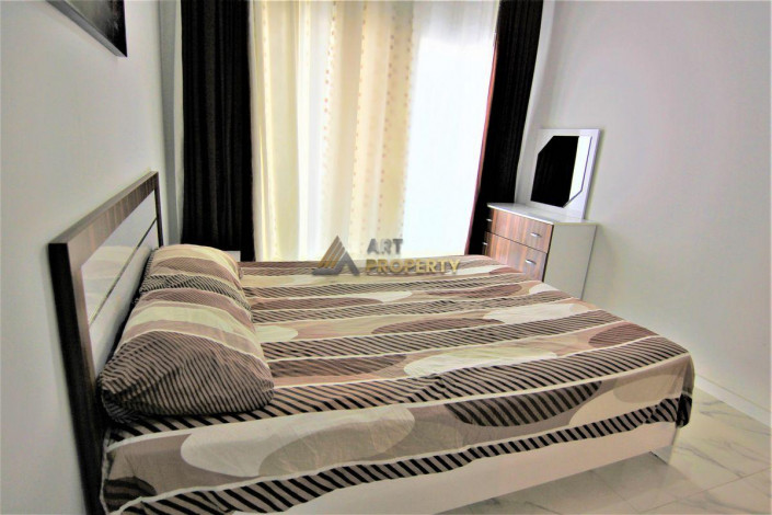 Квартира 1+1 с мебелью с видом на море в Махмутларе, 65 м2 - Ракурс 18