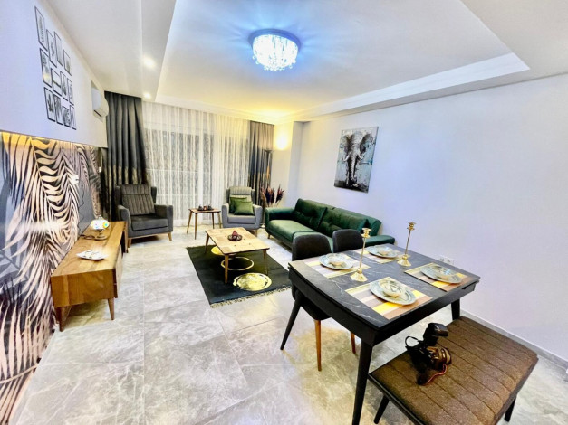 Двухкомнатная квартира с люксовой мебелью в районе Каргыджак, 65 м2 - Ракурс 3