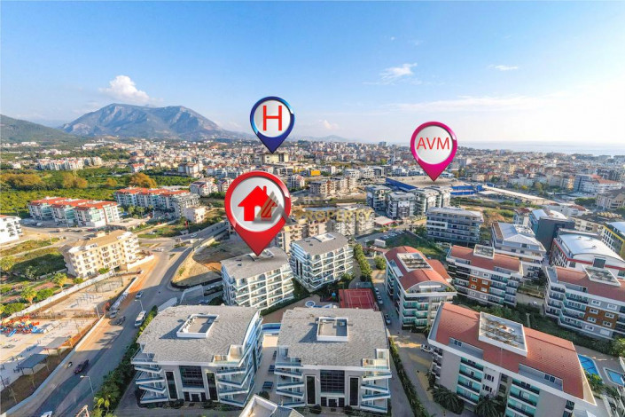 Квартира 1+1 в районе Джикчилли в комплексе с развитой инфраструктурой, 60 м2 - Ракурс 2