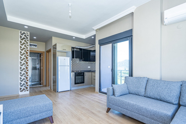 Квартира планировки 1+1 с новой мебелью по отличной цене в районе Газипаша, 45 м2 - Ракурс 4