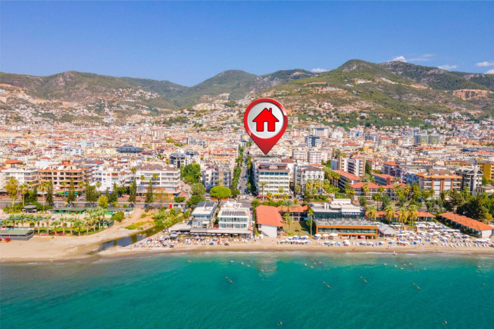 Квартира 2+1 с новой мебелью в самом центре Алании в новом доме с инфраструктурой, 100 м2 - Ракурс 3