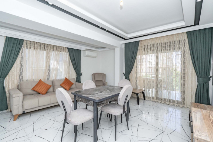 Квартира 2+1 с новой мебелью в самом центре Алании в новом доме с инфраструктурой, 100 м2 - Ракурс 16