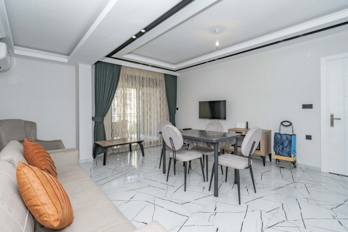 Квартира 2+1 с новой мебелью в самом центре Алании в новом доме с инфраструктурой, 100 м2 - Ракурс 17