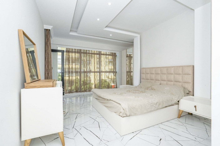 Квартира 2+1 с новой мебелью в самом центре Алании в новом доме с инфраструктурой, 100 м2 - Ракурс 22