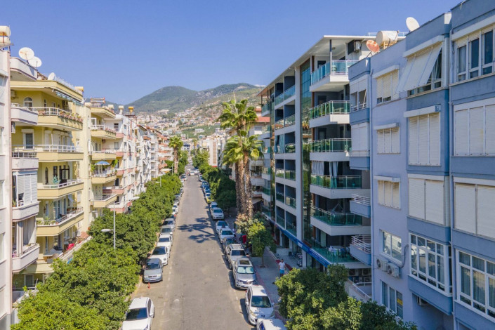 Квартира 2+1 с новой мебелью в самом центре Алании в новом доме с инфраструктурой, 100 м2 - Ракурс 29